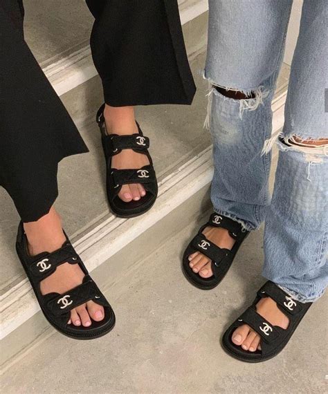 sandali chanel gomma 2020|Chanel suede sandals.